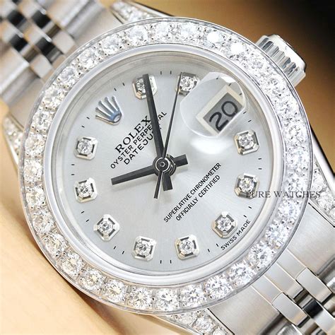 used ladies diamond rolex|ladies diamond Rolex watch sale.